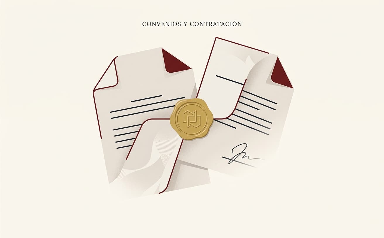Vista previa de la tabla comparativa de Convenios y Contratación