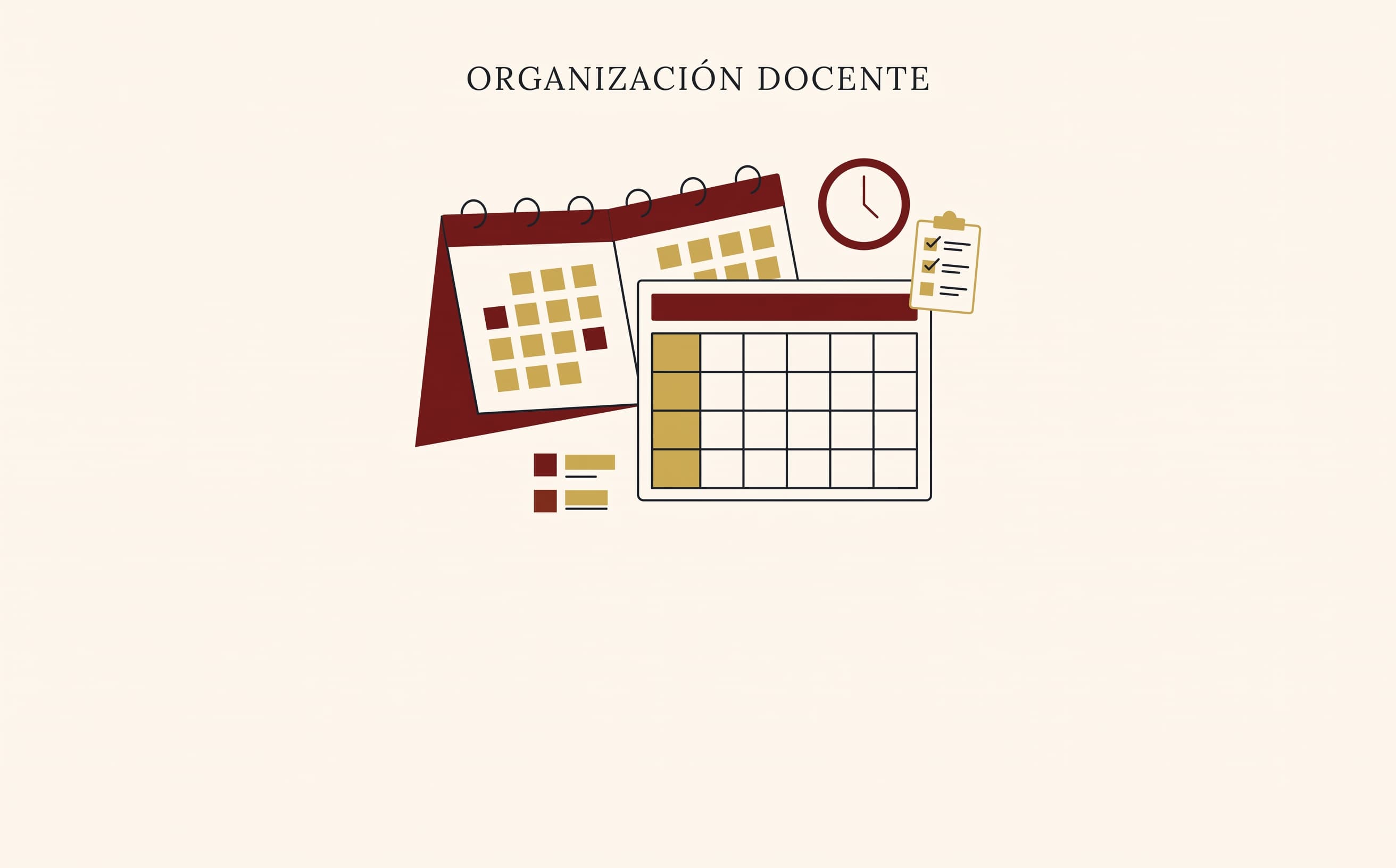 Vista previa de la tabla comparativa de Planificación y Organización Docente