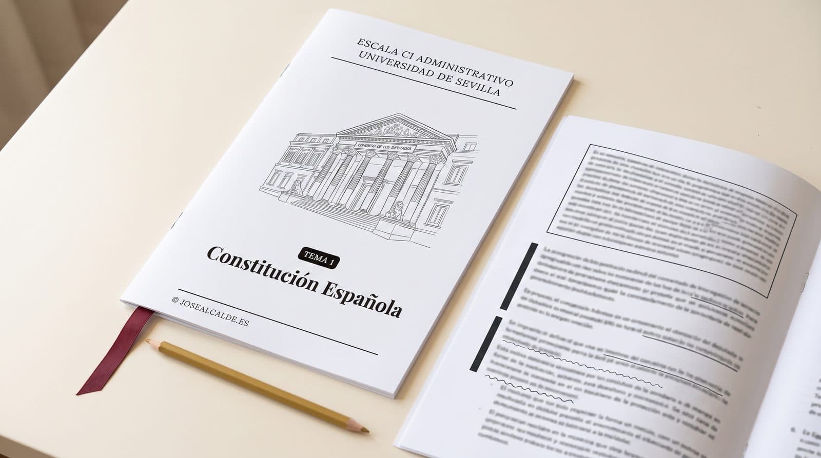 Vista previa del tema 1: Constitución Española con trucos de examen